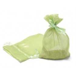 10 Sachets en organdi "Vert"