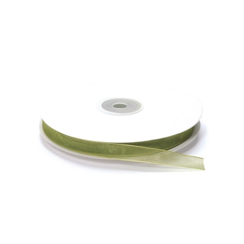 Ruban Organza, Vert jardin, 10 mm