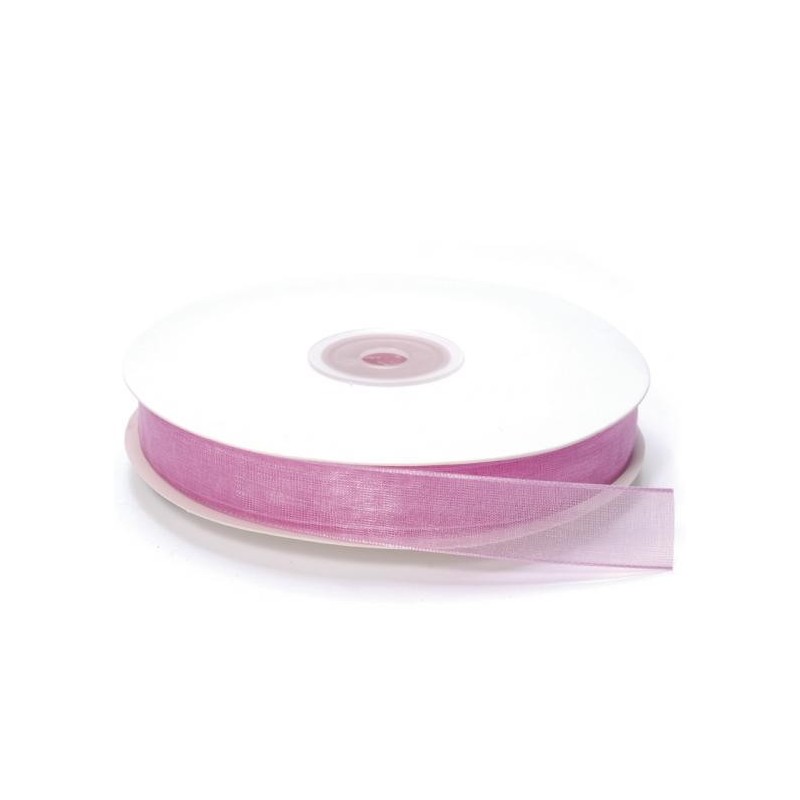 Ruban Organza, Fuchsia, 15 mm