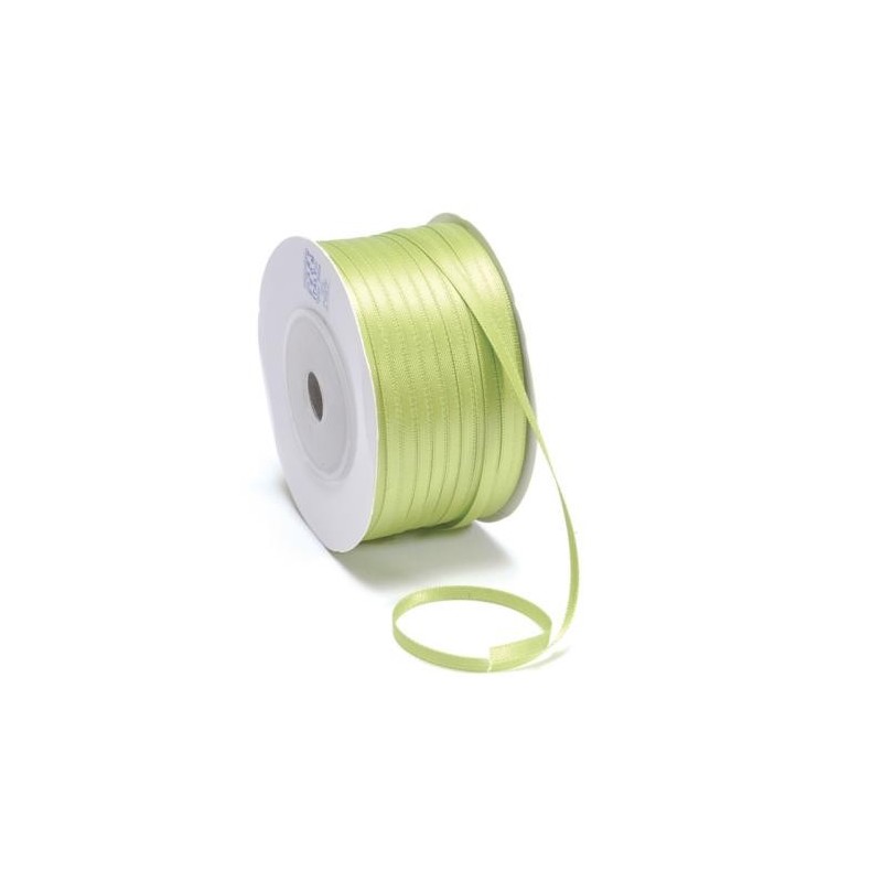 Ruban Satin double face, Vert jardin, 10 mm