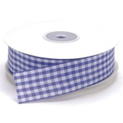 Ruban Vichy Lilas, 25 mm