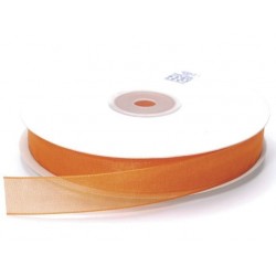 Ruban Organza, Orange, 15 mm