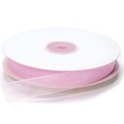 Ruban Organza, Rose bonbon,15 mm