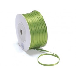 Ruban Satin double face, Vert Pomme, 3 mm