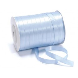 Ruban Satin double face, Bleu azur, 10 mm