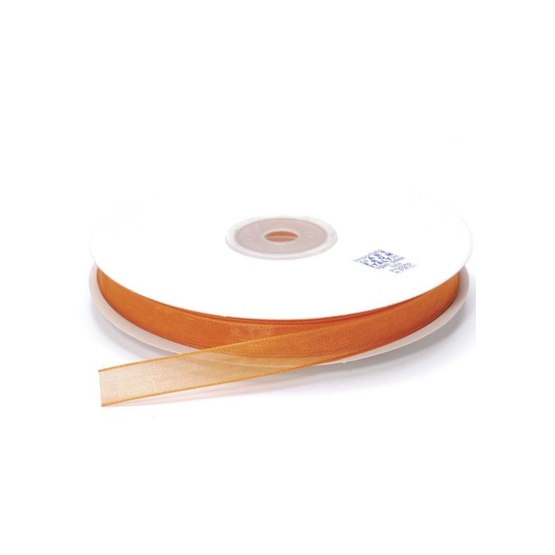 Ruban Organza, Orange, 10 mm