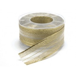 Ruban voile doré