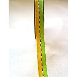 Ruban Vert et jaune, 10 mm