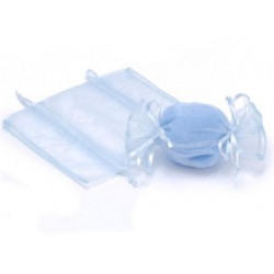 Sachet en organza "Bleu ciel"