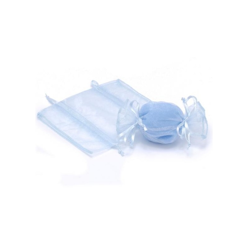 Sachet en organza "Bleu ciel"