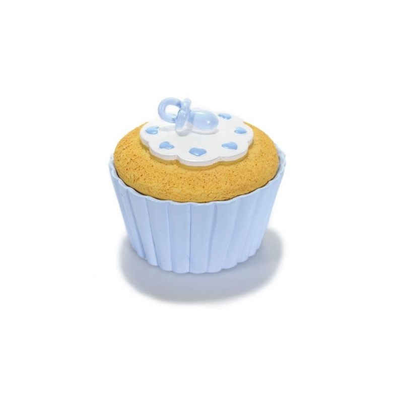 Boîte à dragées "Cupcake" Bleue