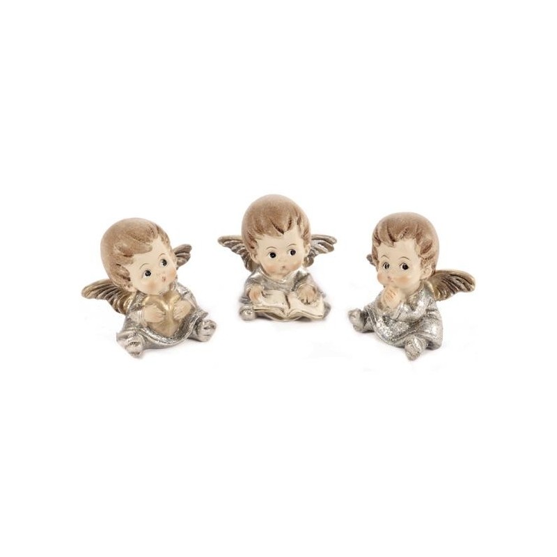 Set 3 anges assis