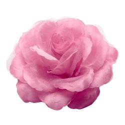 Rose en tissu rose