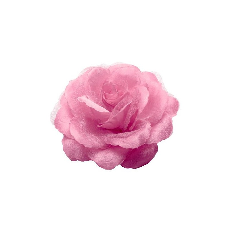 Rose en tissu rose