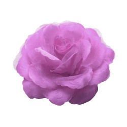Rose en tissu lilas
