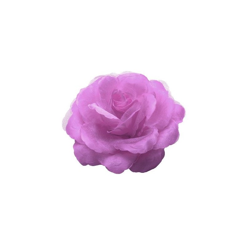 Rose en tissu lilas