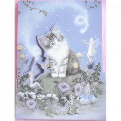 Carte double Chaton Fairyland