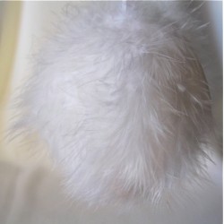 Boule de plumes blanches