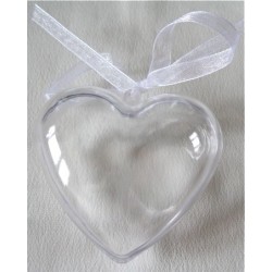 Coeur  transparent blanc