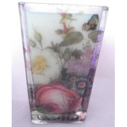 Bougie Verre Décoré "FLORAL"