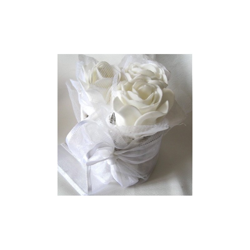 9 Bouquets de roses blanches