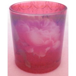 Verre décoré "China Rose"