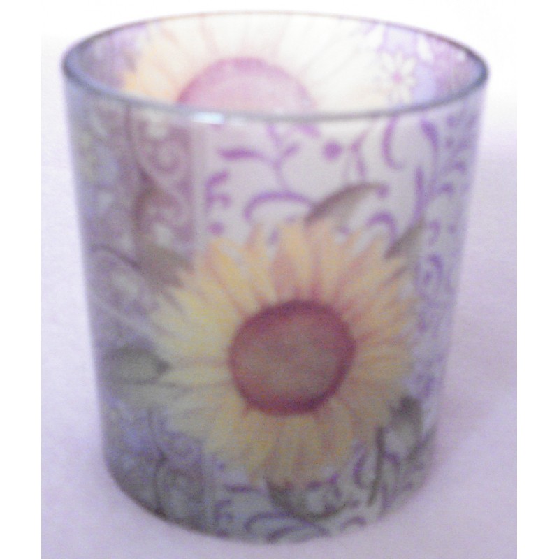 Verre décoré "SUNFLOWER"