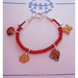 Bracelet Coccinelles