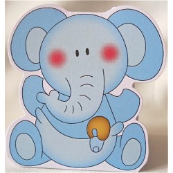 Ballotin "Bébé Eléphant bleu"