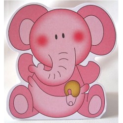 Ballotin "Bébé Eléphant Rose"