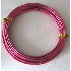 Fil aluminium Fuchsia 2mm