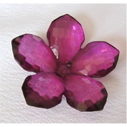 Fleur acrylique Violet