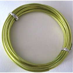 Fil aluminium Vert anis 2mm