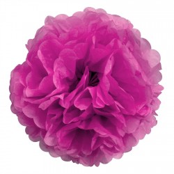 Fleur papier de soie Fuchsia