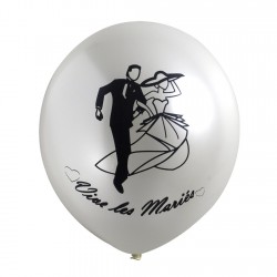 10 ballons métallisés "Vive...