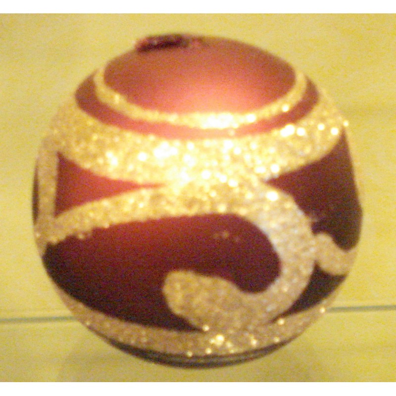Bougie "Boule de Noël" 