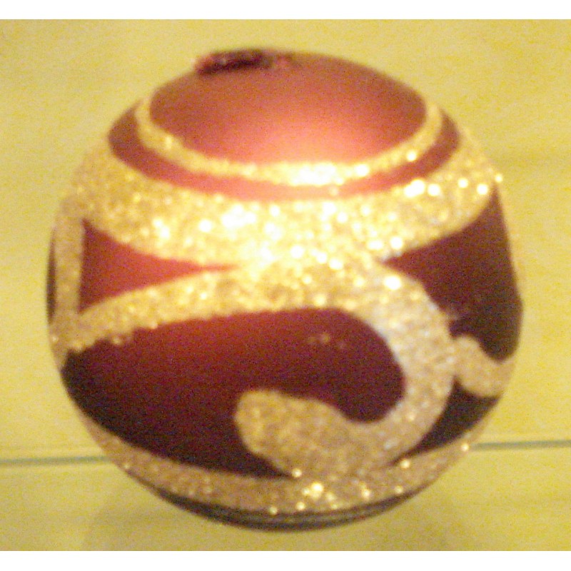 Bougie "Boule de Noël" 