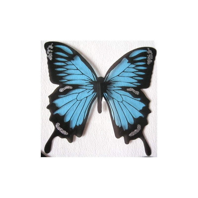 ARTOZ illustration 3d-autocollants papillons bleu