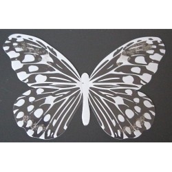 Sticker Papillon 3D  Blanc