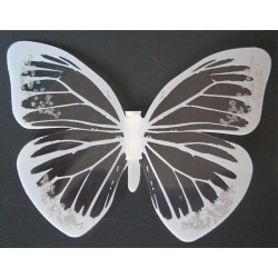 Sticker Papillon 3D  Blanc