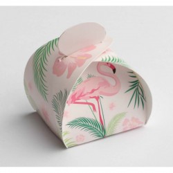 Boîte à dragées "Flamant Rose"