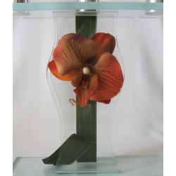 Chandelier "Orchidée orange"