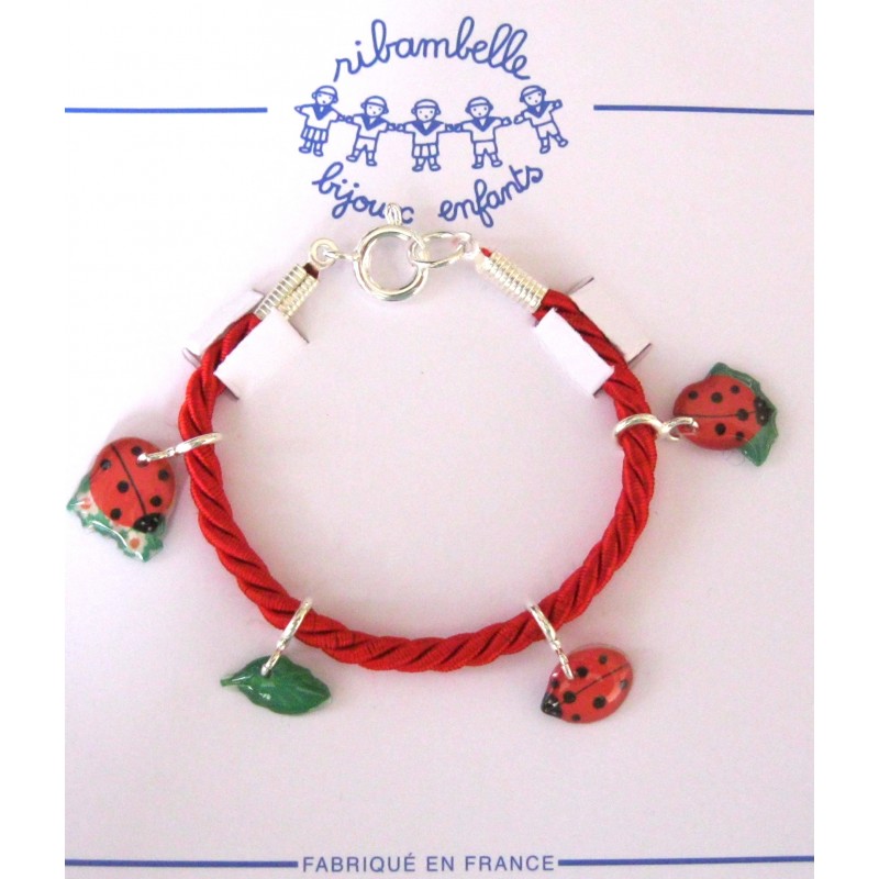 Bracelet Coccinelles