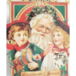 Carte Double PM "Père Noël et enfants"